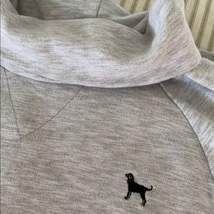 Black Dog Cowl Neck Sweatshirt